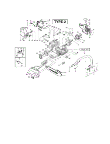 Chain  /  Bar  /  Chassis  /  Handle parts for Poulan Chainsaw 221LE TYPE 2 from AppliancePartsPros.com