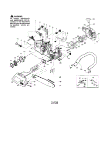 Chassis  /  Bar  /  Handle parts for Poulan Chainsaw 2375LE TYPE 1 from AppliancePartsPros.com