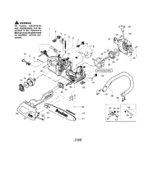 Chassis  /  Bar  /  Handle parts for Poulan Chainsaw 2375LE TYPE 2 from AppliancePartsPros.com