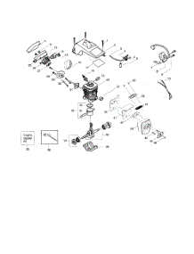 Shield  /  Cylinder  /  Crankshaft parts for Poulan Chainsaw 2550LE TYPE 1 from AppliancePartsPros.com