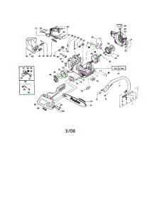 Chassis  /  Bar  /  Handle parts for Poulan Chainsaw 2550LE TYPE 2 from AppliancePartsPros.com