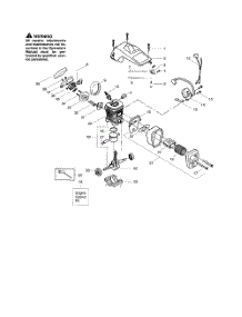 Shield  /  Cylinder  /  Crankshaft parts for Poulan Chainsaw 2550SE TYPE 1 from AppliancePartsPros.com