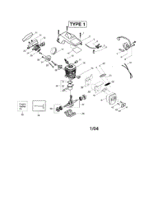 Cylinder  /  Crankshaft  /  Shield parts for Poulan Chainsaw 260 LE TYPE 1 from AppliancePartsPros.com