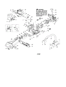 Chassis  /  Bar  /  Handle parts for Poulan Chainsaw 260 TYPE 1-3 from AppliancePartsPros.com