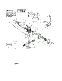 Shield  /  Cylinder  /  Muffler parts for Poulan Chainsaw 260 TYPE 2 (RECON) from AppliancePartsPros.com