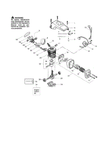 Shield  /  Cylinder  /  Crankshaft parts for Poulan Chainsaw 260 TYPE 4, 5 from AppliancePartsPros.com