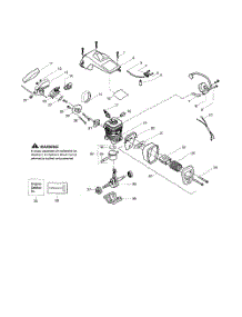 Shield  /  Cylinder  /  Crankshaft parts for Poulan Chainsaw 260 TYPE 6 from AppliancePartsPros.com