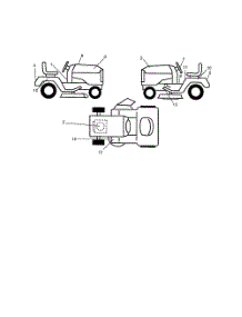 Decals parts for Poulan Riding Mower Tractor 270450 from AppliancePartsPros.com