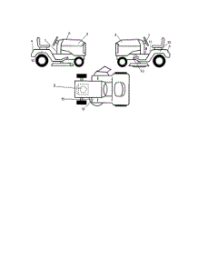 Decals parts for Poulan Riding Mower Tractor 270451 from AppliancePartsPros.com