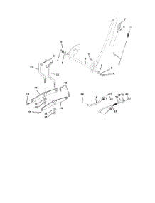 Lift Assembly parts for Poulan Riding Mower Tractor 270451 from AppliancePartsPros.com