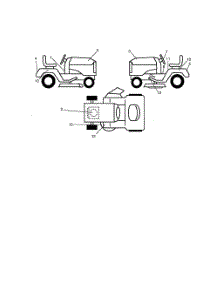 Decals parts for Poulan Riding Mower Tractor 271470 from AppliancePartsPros.com