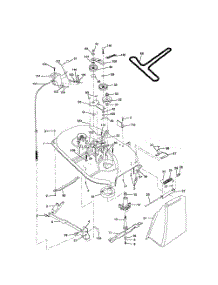 Mower Deck parts for Poulan Riding Mower Tractor 271491 from AppliancePartsPros.com