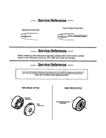 Service Reference parts for Poulan Chainsaw 295 TYPE 1,2 (RECON) from AppliancePartsPros.com