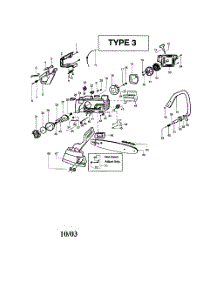 Throttle  /  Chassis  /  Chain  /  Bar parts for Poulan Chainsaw 295 TYPE 3 (RECON) from AppliancePartsPros.com