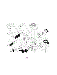 Engine  /  Housing  /  Handle parts for Poulan Walk Behind Lawn Mower 376110 from AppliancePartsPros.com