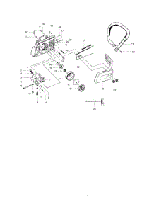 Handle  /  Clutch  /  Chain  /  Bar parts for Poulan Chainsaw 380 from AppliancePartsPros.com