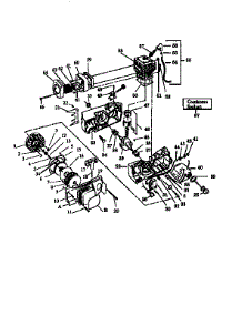 Crankcase Assembly parts for Poulan Chainsaw 3800 from AppliancePartsPros.com