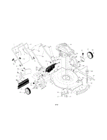Engine  /  Housing  /  Handle parts for Poulan Walk Behind Lawn Mower 44761 from AppliancePartsPros.com