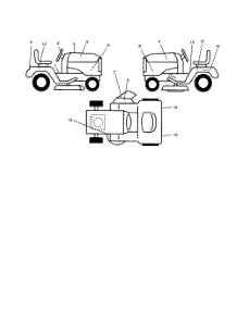 Decals parts for Poulan Riding Mower Tractor 917279370 from AppliancePartsPros.com