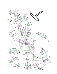 Mower Deck parts for Poulan Riding Mower Tractor 917279720 from AppliancePartsPros.com