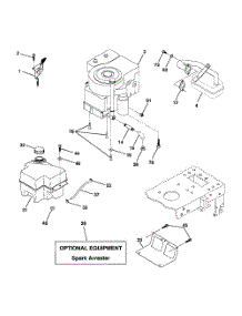 Engine parts for Poulan Riding Mower Tractor 917279810 from AppliancePartsPros.com