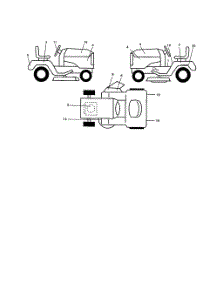 Decals parts for Poulan Riding Mower Tractor 917279870 from AppliancePartsPros.com