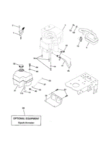 Engine parts for Poulan Riding Mower Tractor 917279870 from AppliancePartsPros.com