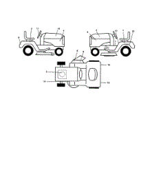 Decals parts for Poulan Riding Mower Tractor 917279872 from AppliancePartsPros.com