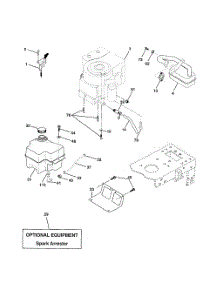Engine parts for Poulan Riding Mower Tractor 917279872 from AppliancePartsPros.com
