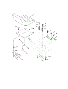 Seat Assembly parts for Poulan Riding Mower Tractor 917279890 from AppliancePartsPros.com
