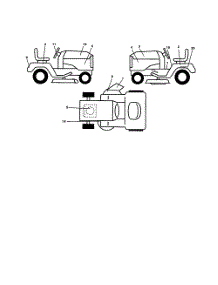Decals parts for Poulan Riding Mower Tractor 917279890 from AppliancePartsPros.com