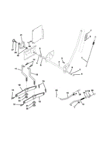 Mower Lift parts for Poulan Riding Mower Tractor 917279890 from AppliancePartsPros.com