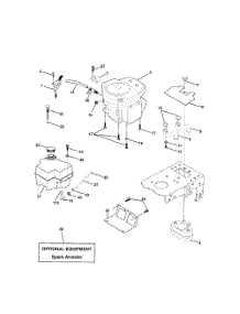 Engine parts for Poulan Riding Mower Tractor 917279891 from AppliancePartsPros.com