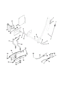 Mower Lift parts for Poulan Riding Mower Tractor 917279892 from AppliancePartsPros.com