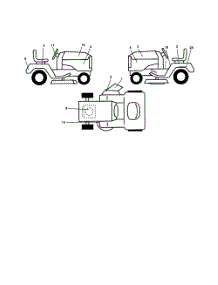 Decals parts for Poulan Riding Mower Tractor 917279892 from AppliancePartsPros.com