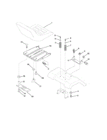 Seat Assembly parts for Poulan Riding Mower Tractor 96012000300 from AppliancePartsPros.com
