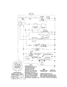 Schematic-Tractor parts for Poulan Riding Mower Tractor 96012000300 from AppliancePartsPros.com