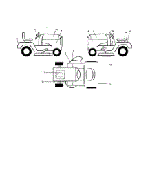 Decals parts for Poulan Riding Mower Tractor 96012000301 from AppliancePartsPros.com