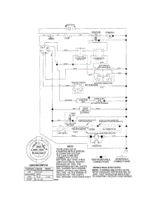 Schematic-Tractor parts for Poulan Riding Mower Tractor 96012000400 from AppliancePartsPros.com