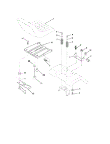 Seat Assembly parts for Poulan Riding Mower Tractor 96012000403 from AppliancePartsPros.com