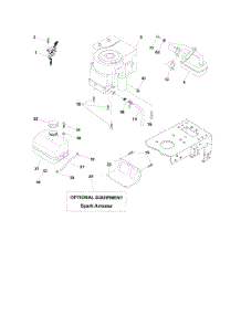 Engine parts for Poulan Riding Mower Tractor 96012000403 from AppliancePartsPros.com