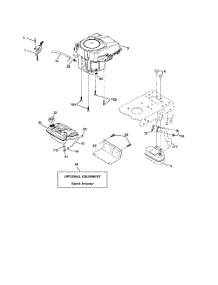 Engine parts for Poulan Riding Mower Tractor 96012000700 from AppliancePartsPros.com