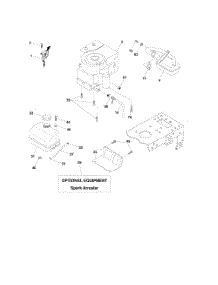 Engine parts for Poulan Riding Mower Tractor 96012001100 from AppliancePartsPros.com