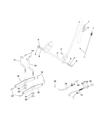 Mower Lift parts for Poulan Riding Mower Tractor 96012001100 from AppliancePartsPros.com