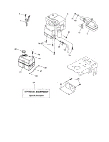 Engine parts for Poulan Riding Mower Tractor 96012001200 from AppliancePartsPros.com