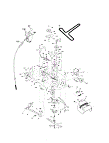 Mower Deck parts for Poulan Riding Mower Tractor 96012001500 from AppliancePartsPros.com