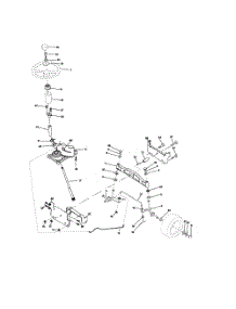 Steering Assembly parts for Poulan Riding Mower Tractor 96012001501 from AppliancePartsPros.com