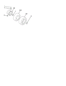 Wheels And Tires parts for Poulan Riding Mower Tractor 96012001501 from AppliancePartsPros.com