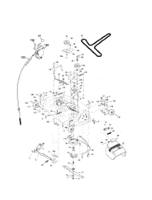 Mower Deck parts for Poulan Riding Mower Tractor 96012001501 from AppliancePartsPros.com