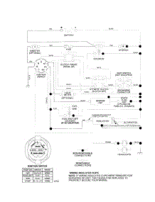 Schematic-Tractor parts for Poulan Riding Mower Tractor 96012001600 from AppliancePartsPros.com